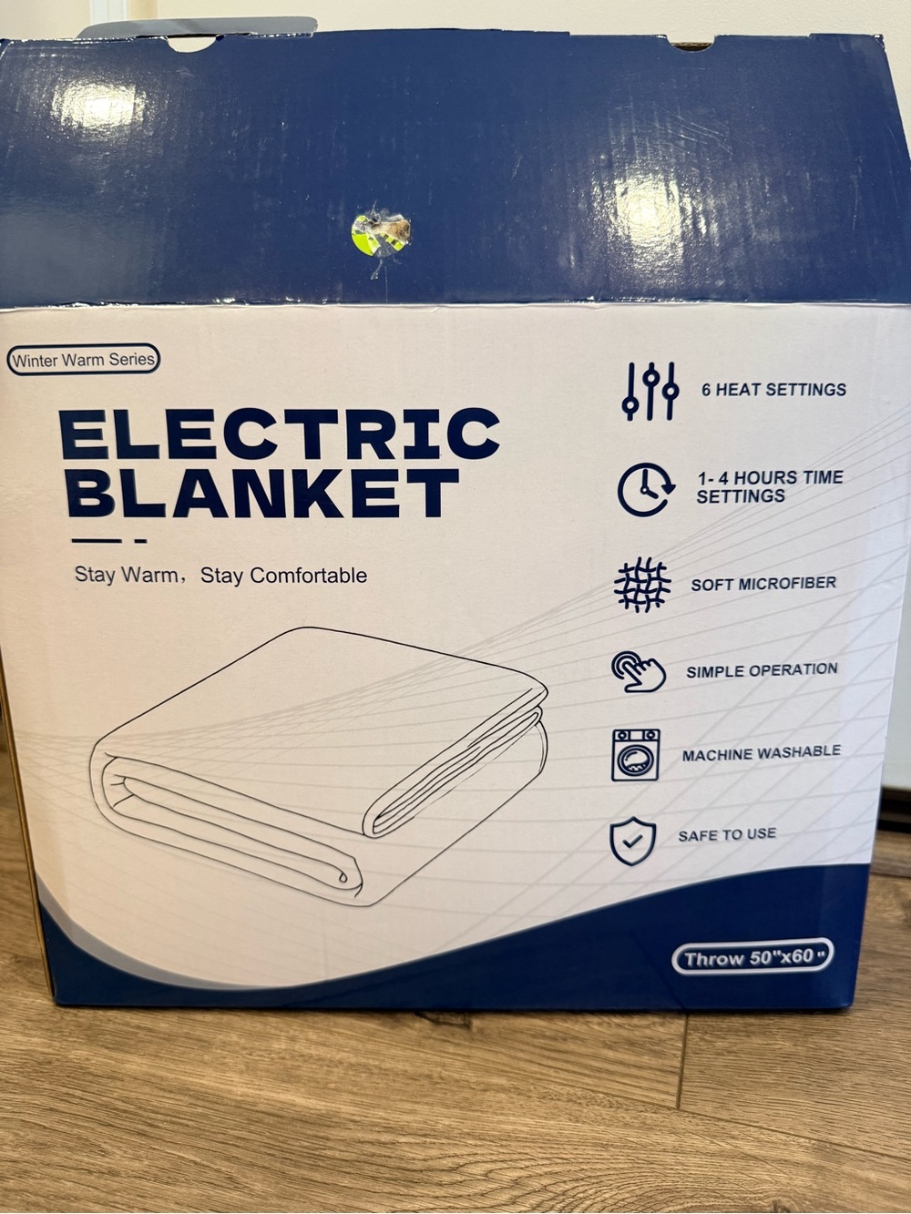 New Electric Blanket Throw 50\"x60\"